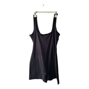 💕ASOS DESIGN strappy soft touch unitard playsuit‎ in black Size 10 New